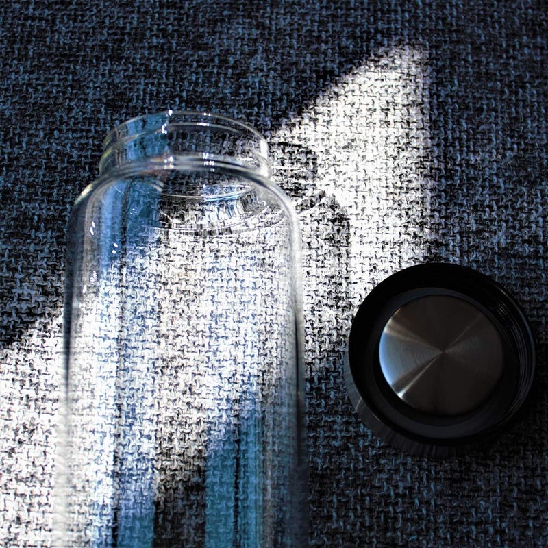 sunkey Glass Water Bottle 32 oz High Borosilicate with Neoprene Sleeve Leak Proof Lid Reusable Eco Friendly Bpa Free - Image 3